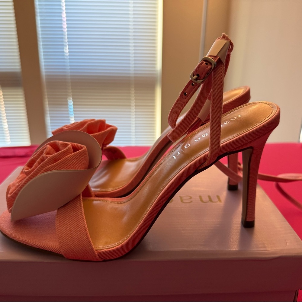 Madden Girl Blooming Rosette Stiletto Dress Sandals